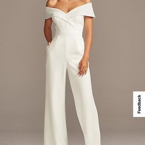David’s Bridal Crepe Jumpsuit